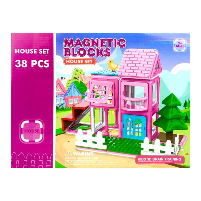 Магнитный конструктор Magnetic Blocks 38 деталей Наша Игрушка Y2665125 1